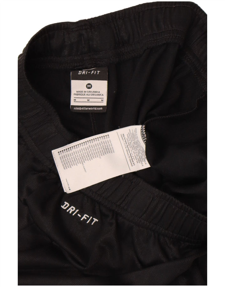 NIKE Shorts deportivos Dri Fit para hombre Poliéster a rayas negras medianas