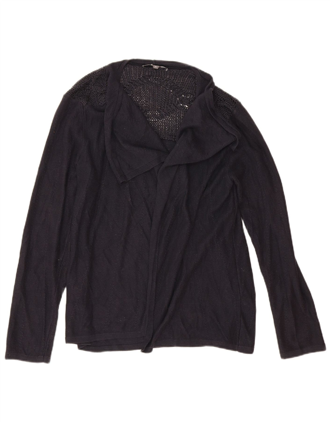 Marks & Spencer Suéter tipo cárdigan extragrande para mujer UK 44 Grande Azul marino