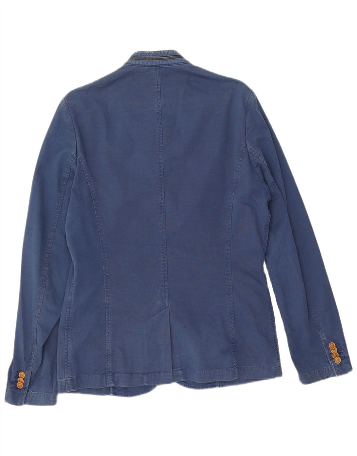 Zara Chaqueta Blazer De 5 Botones Para Hombre UK 38 Medium Azul Marino