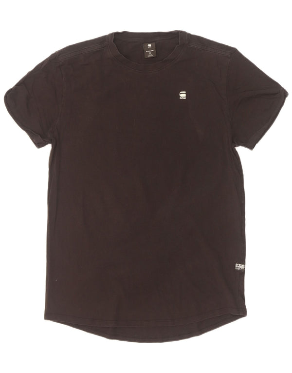 G-Star Mens T-Shirt Top Medium Black Cotton