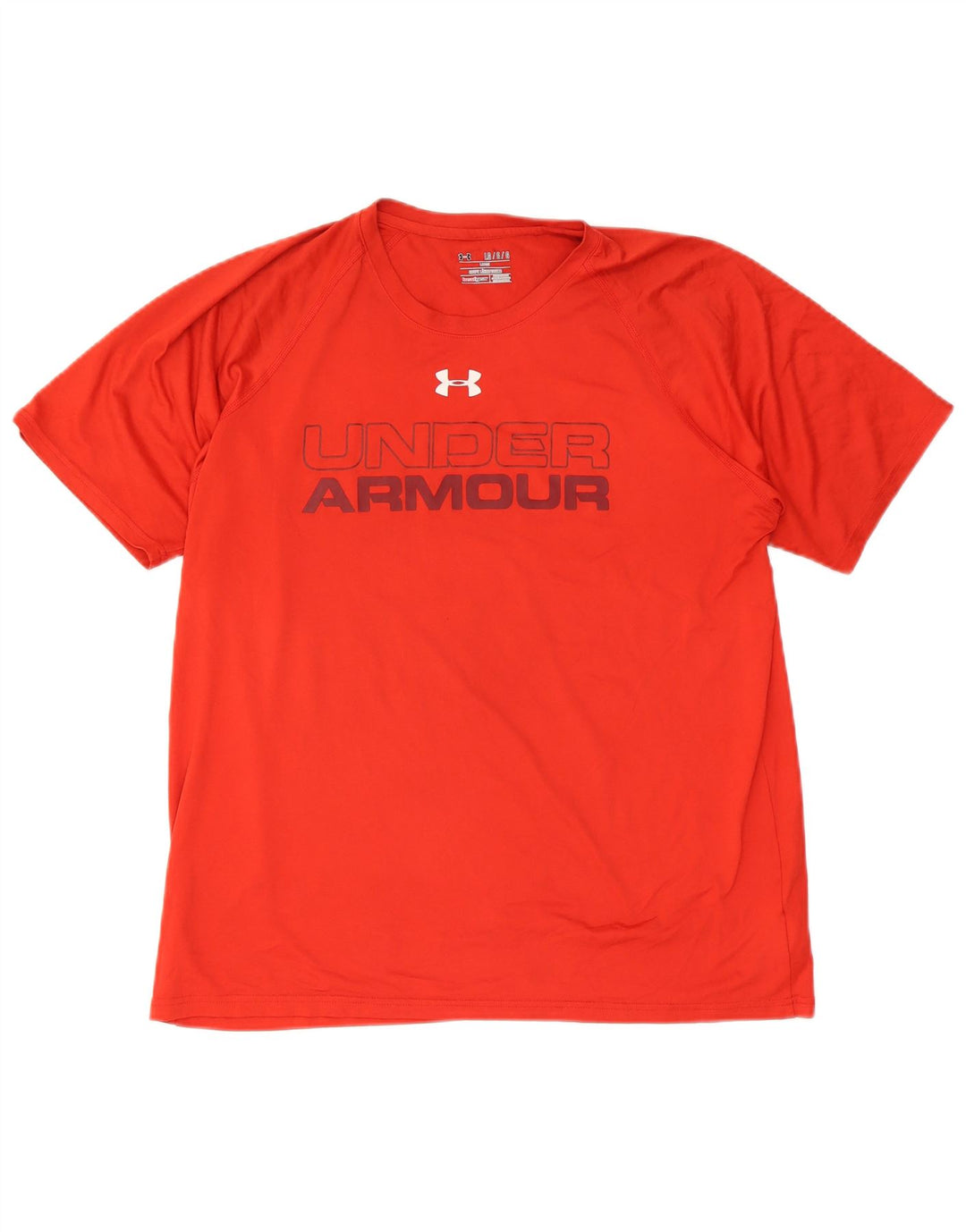 Under Armour Camiseta con gráfico Heat Gear para hombre, talla grande, poliéster rojo