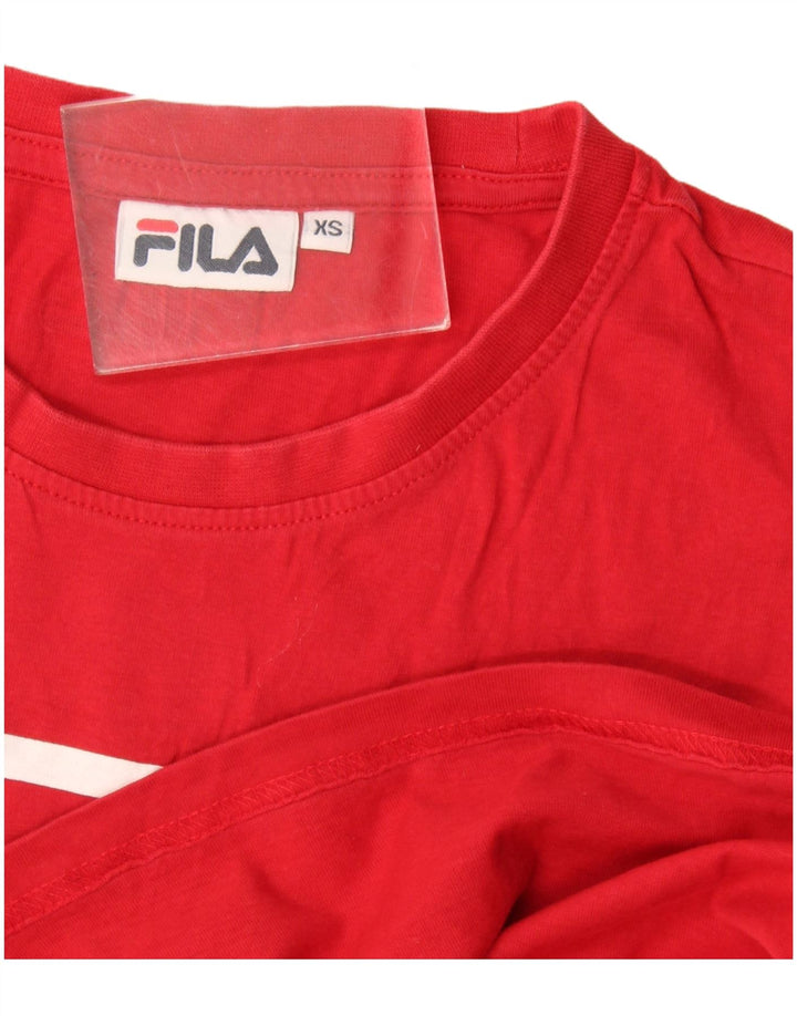 Fila Camiseta gráfica para hombre Top XS Rojo