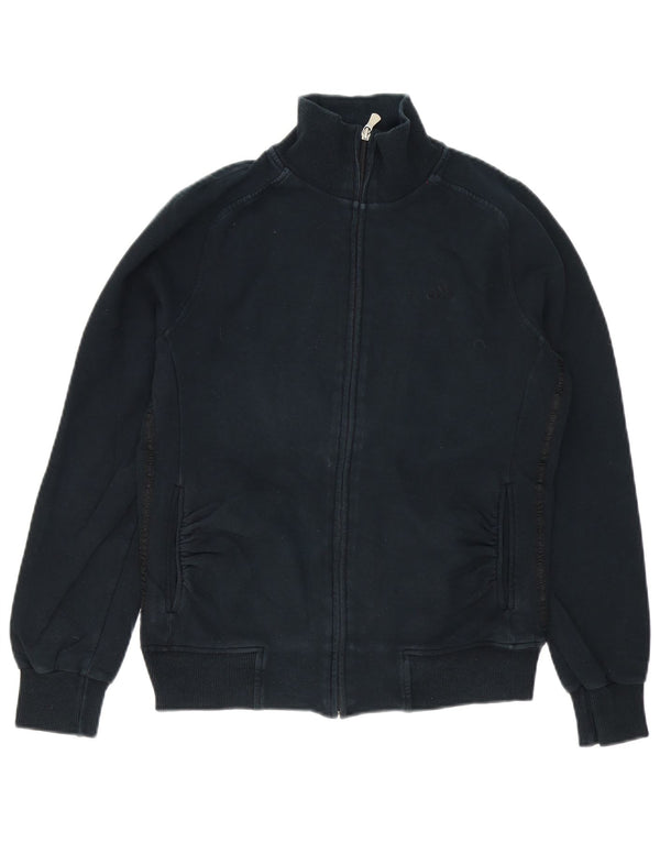 Adidas - Chaqueta de chándal para hombre, talla 36/38, talla pequeña, algodón azul marino