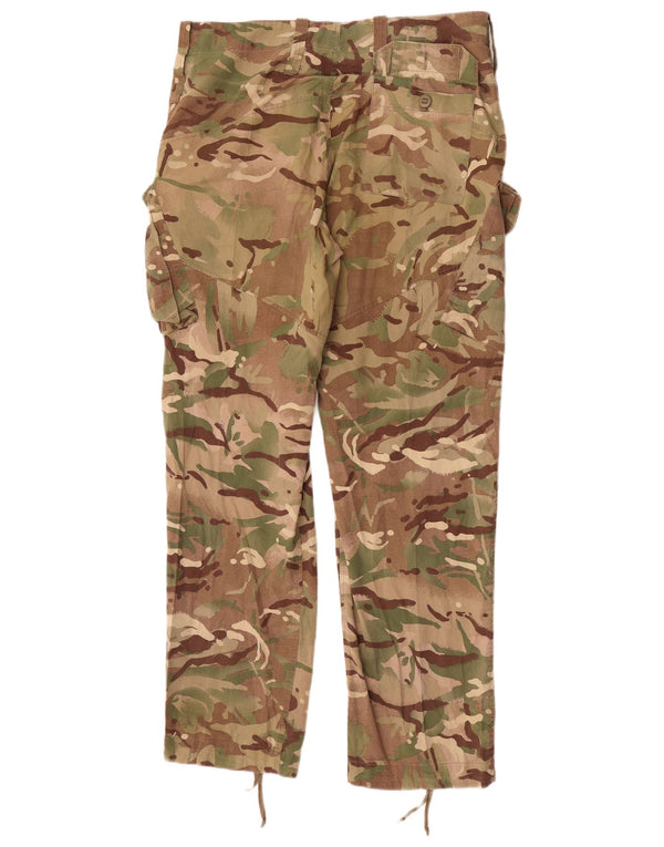 Pantalones cargo rectos vintage para hombre W36 L32 Algodón de camuflaje caqui