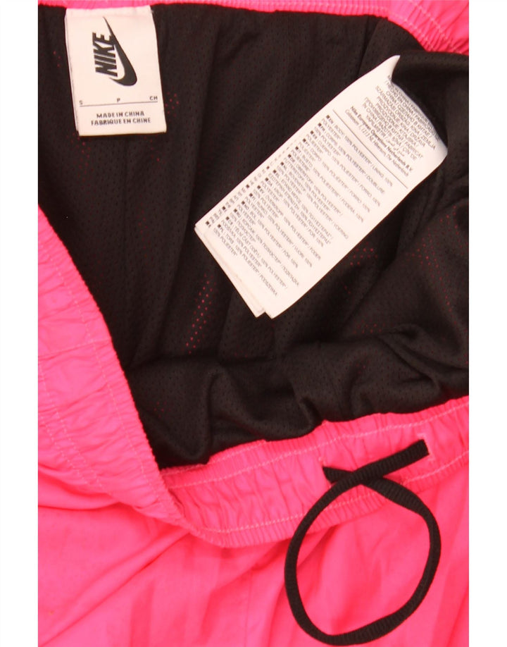 Nike Mujer Chándal Pantalones Joggers UK 10 Pequeño Rosa Poliéster