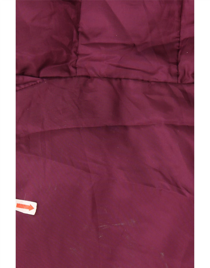 Puma Chaqueta acolchada para mujer UK 44 Medium Borgoña Colorblock Nylon