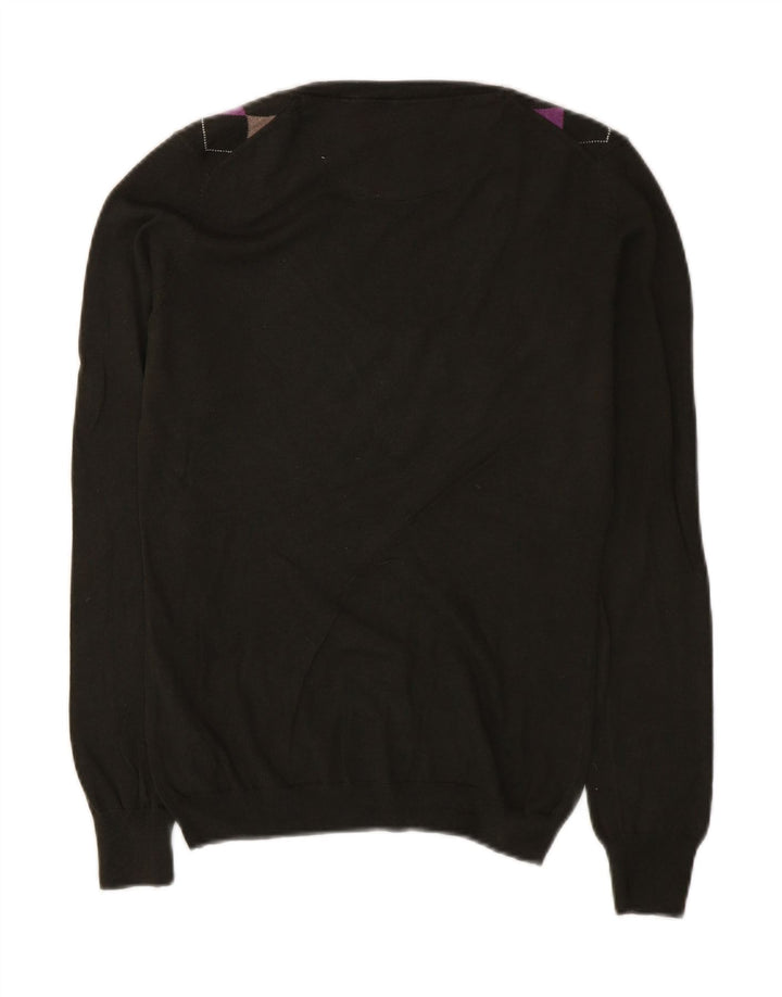 Massimo Dutti Jersey con Cuello en V para Mujer UK 42 Verde Medio