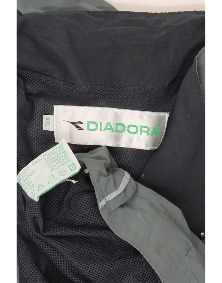 DIADORA Chaqueta de chándal para hombre 2XL Gris Poliéster