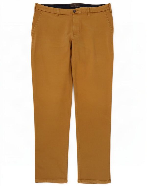Marks & Spencer Pantalones chinos ajustados para hombre W36 L31 Algodón marrón