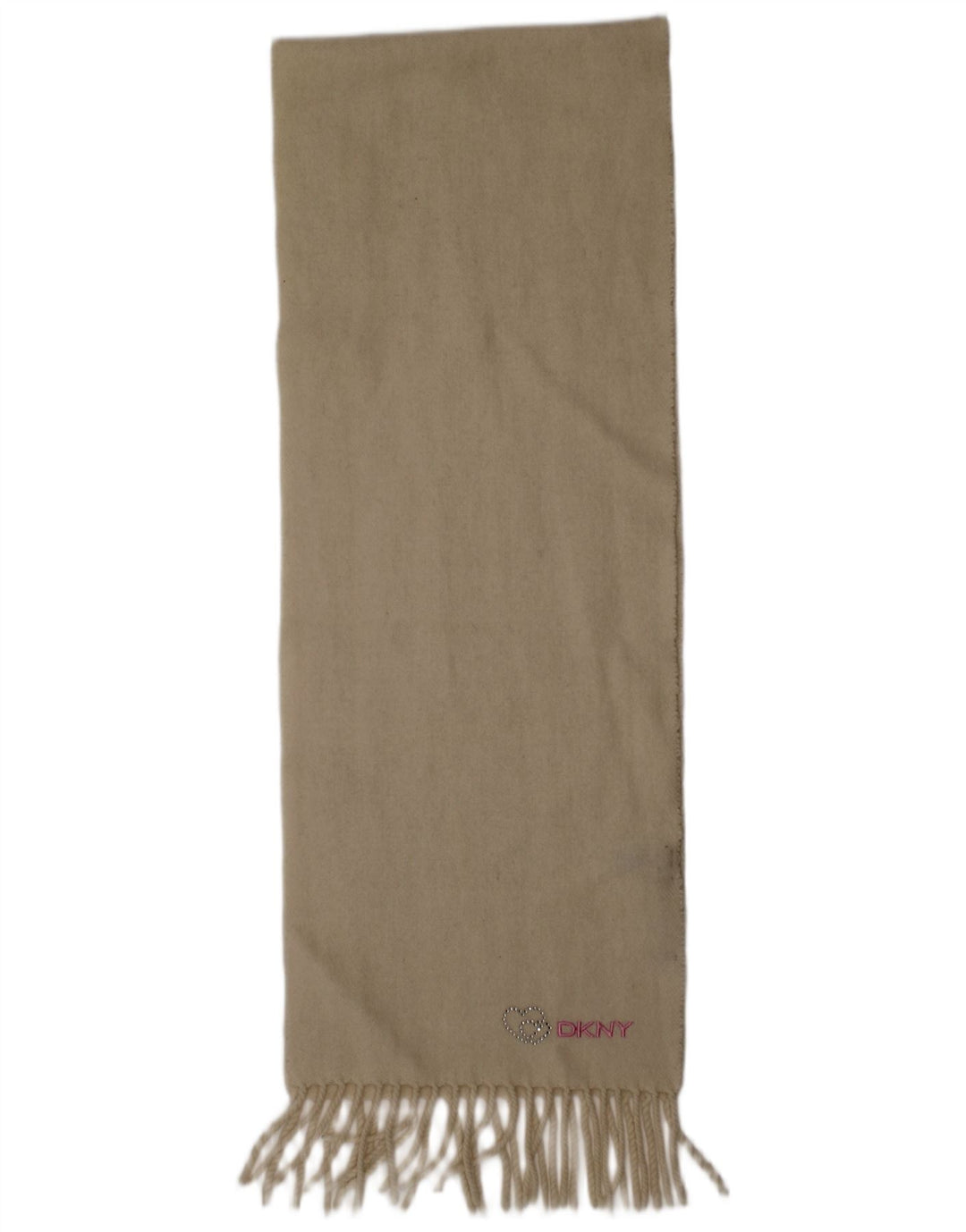Bufanda Dkny Mujer Rectángulo Talla Única Lana Blanco Roto