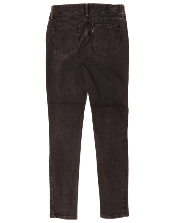 Levi's Vaqueros ajustados de talle medio Demi Curve para mujer W26 L30 Algodón gris