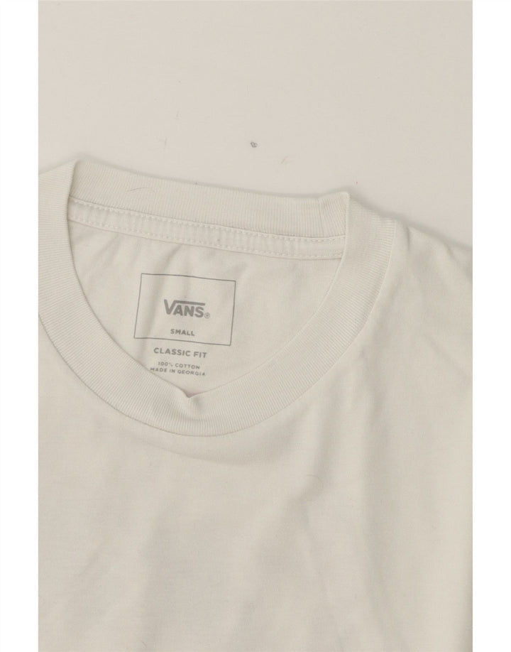 VANS Mens Graphic T-Shirt Top Small White Cotton Vintage Vans and Second-Hand Vans from Messina Hembry 