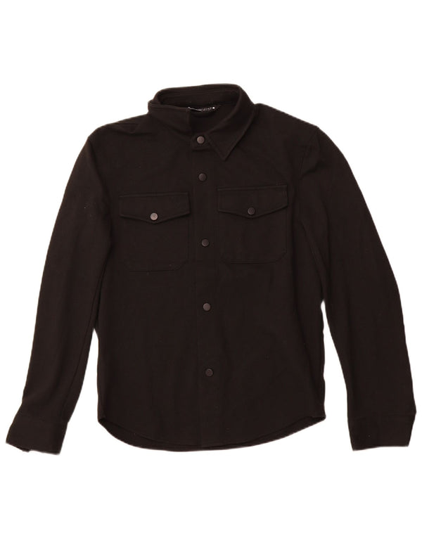 Camisa ZARA Hombre Small Negro Poliéster
