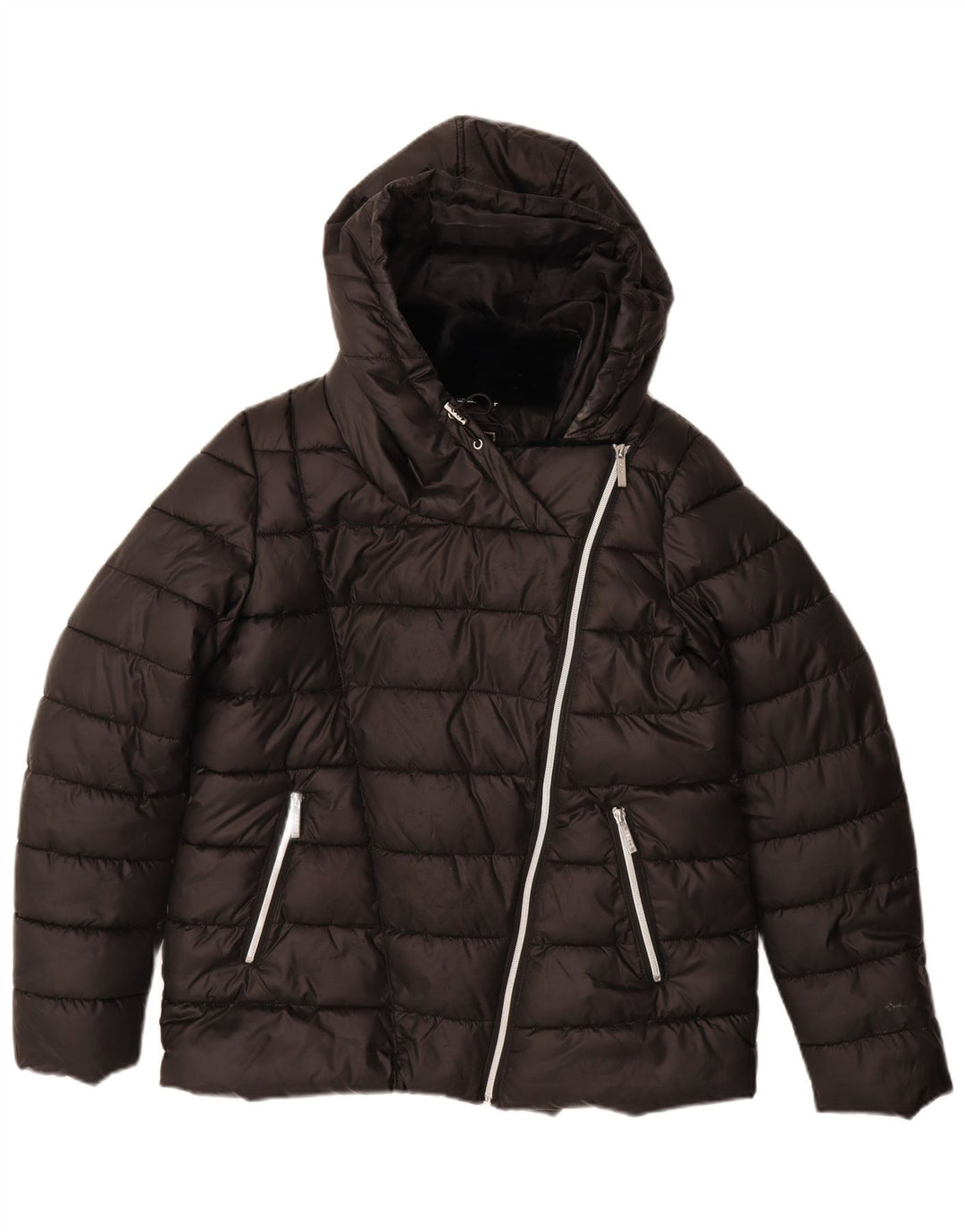 LIPSY Chaqueta acolchada con capucha para mujer UK 40 Mediana Poliéster negro