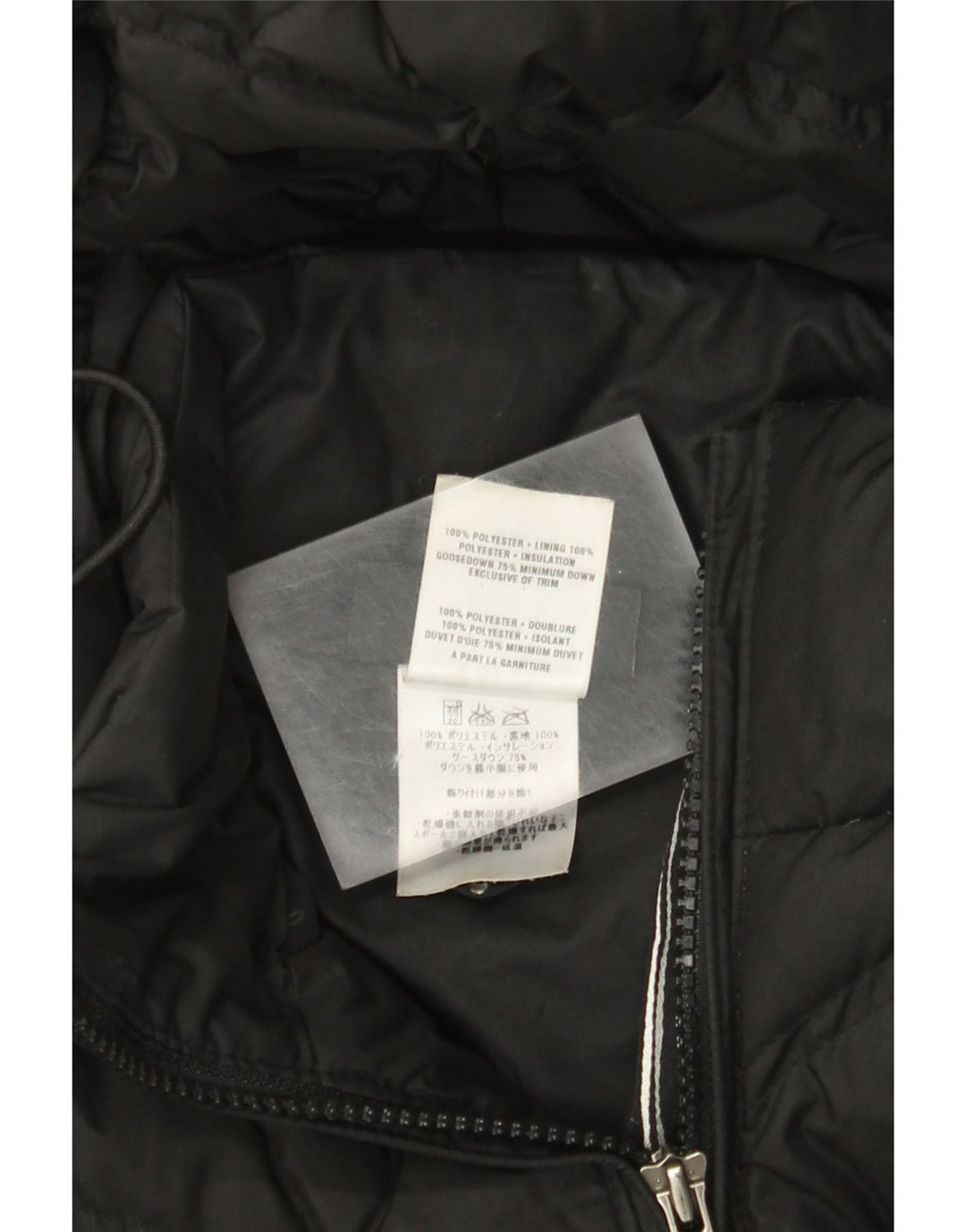 Patagonia Abrigo acolchado con capucha para mujer UK 10 Small Poliéster negro