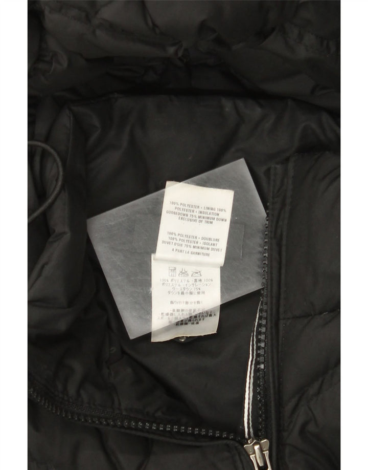 Patagonia Abrigo acolchado con capucha para mujer UK 10 Small Poliéster negro