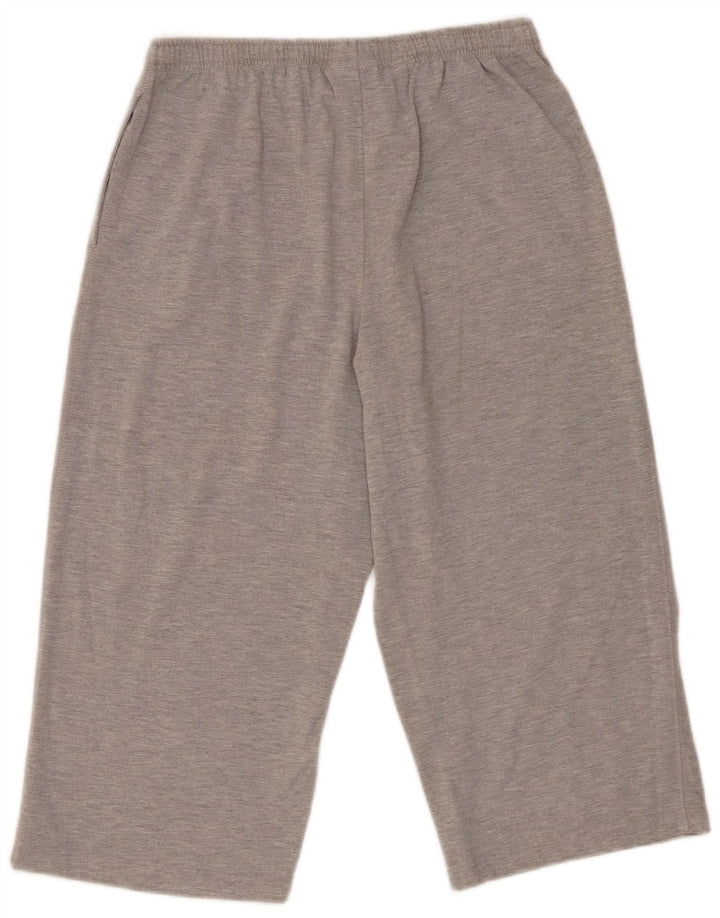 Reebok - Pantalones capri para mujer, talla 40, color gris