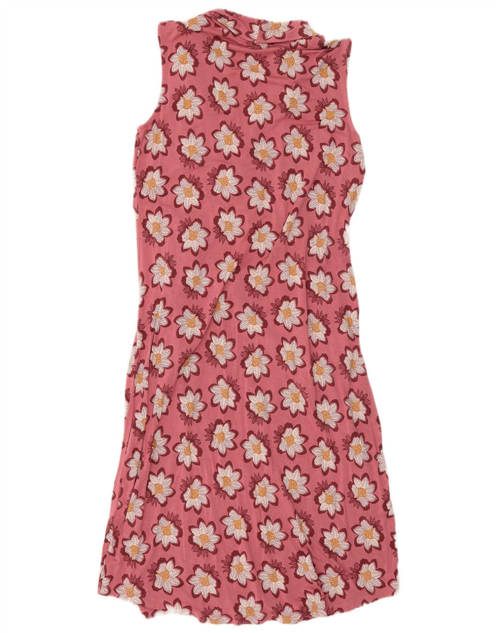 White Stuff Vestido básico sin mangas para mujer UK 44 Viscosa floral rosa medio