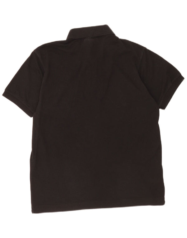 Lacoste Polo de ajuste clásico para hombre talla 4 mediano algodón negro