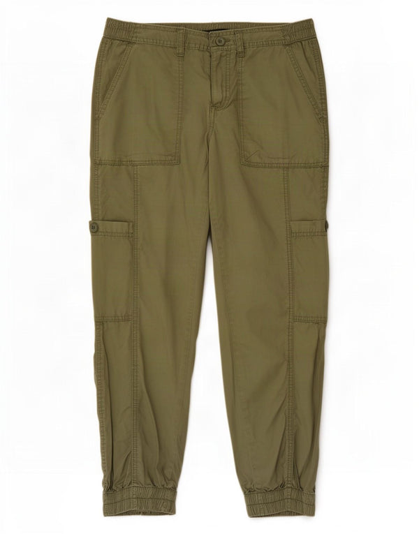 Gap Pantalones Cargo Cortos para Mujer Reino Unido 14 Grande W30 L25 Algodón Caqui