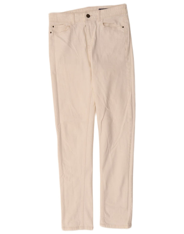Marks & Spencer Jeans The Lily Slim para Mujer UK 10 Small W28 L30 Algodón Blanco