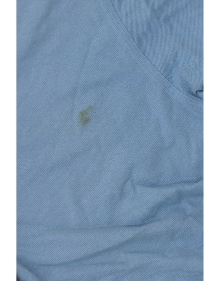 Camiseta Lacoste para hombre talla superior 4 algodón azul medio