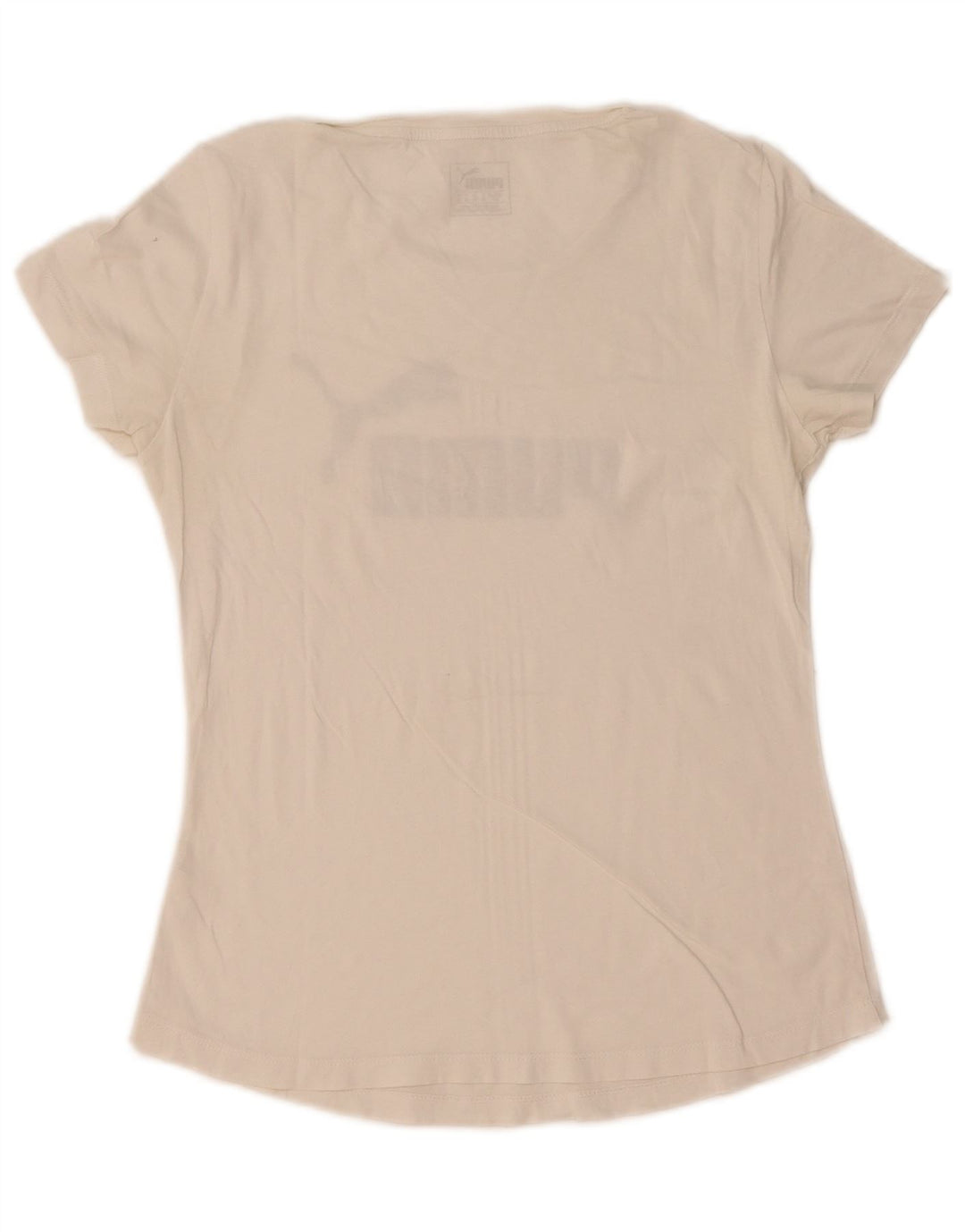 Puma Camiseta gráfica para mujer Top UK 10 Small White