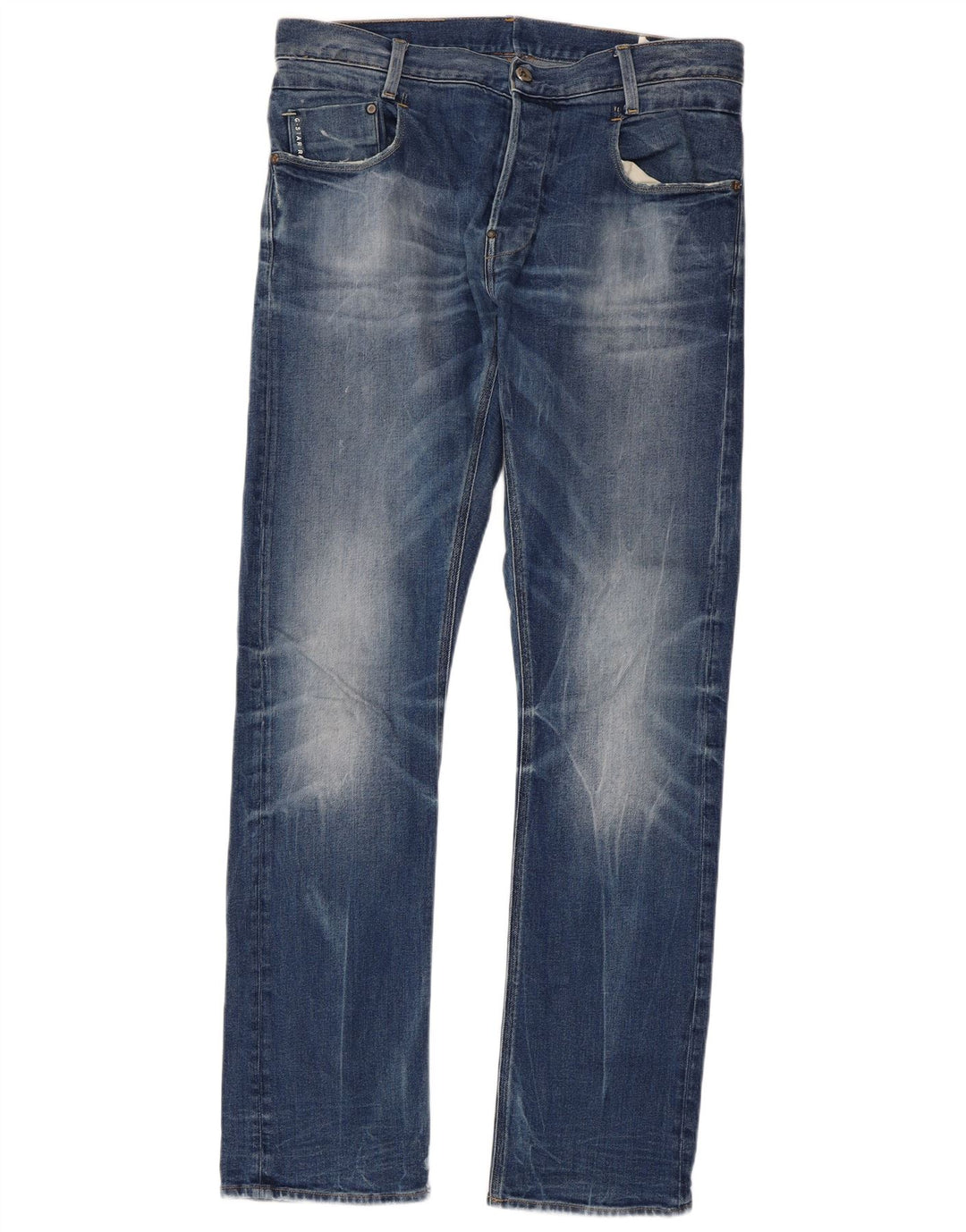 Vaqueros rectos para hombre G-STAR W36 L34 Algodón azul