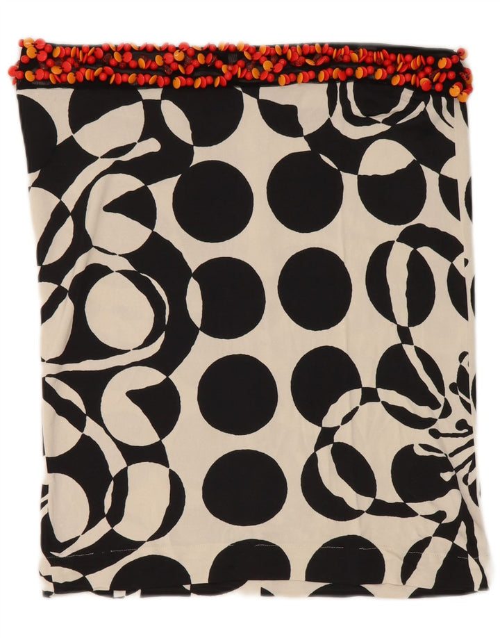 Falda recta para mujer GF Ferre IT 42 Medium W32 Negro Geométrico