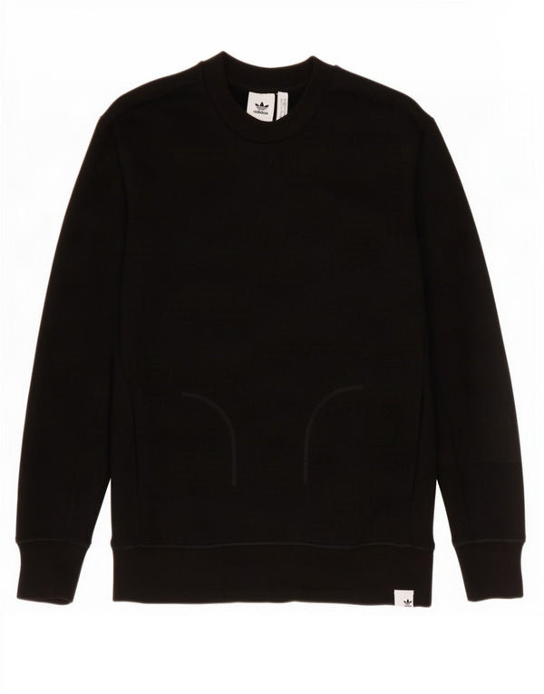 Adidas Hombre Sudadera Jumper Medium Negro Algodón