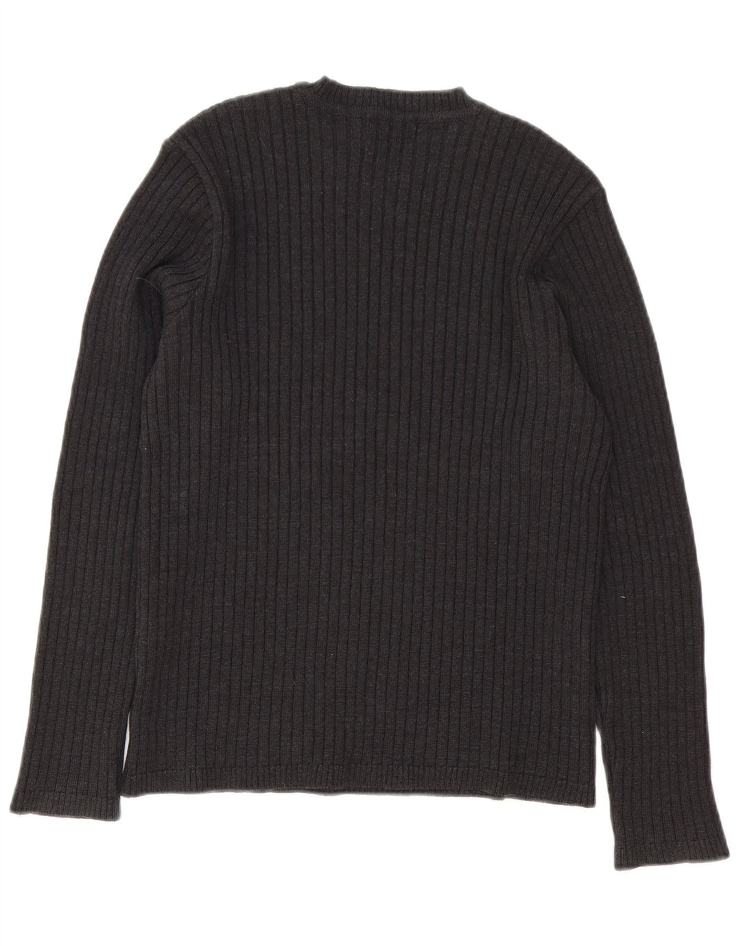 Zara Hombre Jersey Cuello Redondo Lana Gris Medio