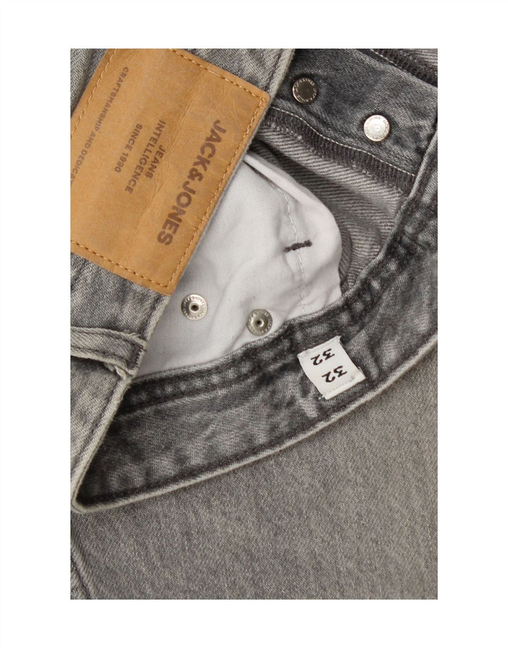Jack & Jones Hombre GLENN Slim Jeans W32 L32 Algodón Gris