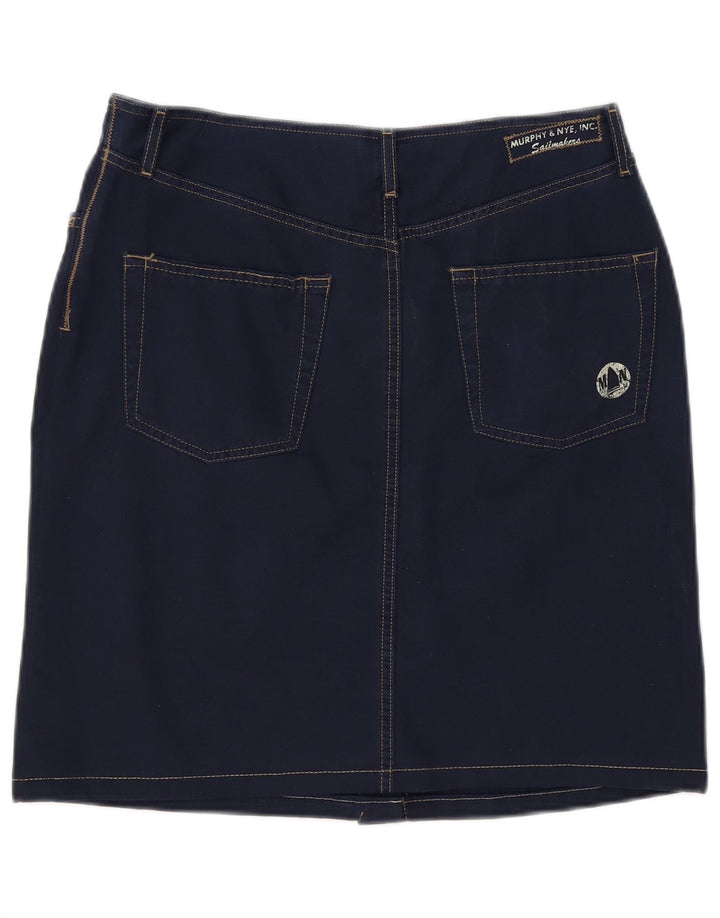 Murphy & Nye Minifalda vaquera para mujer W30 Algodón azul marino mediano