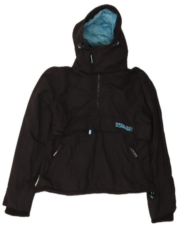 SUPERDRY Chaqueta anorak con capucha The Windcagoule para mujer UK 40 Large Black