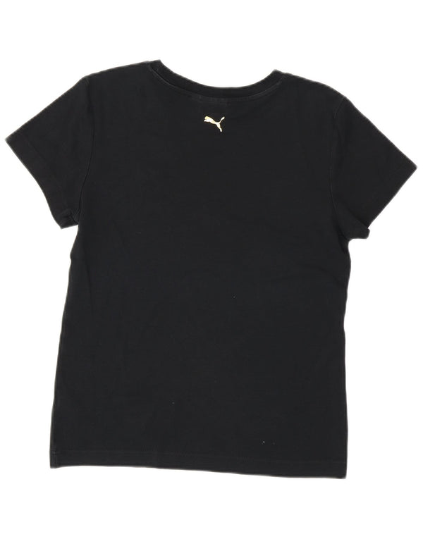 Puma Camiseta para mujer Top UK 14 Medium Negro Algodón