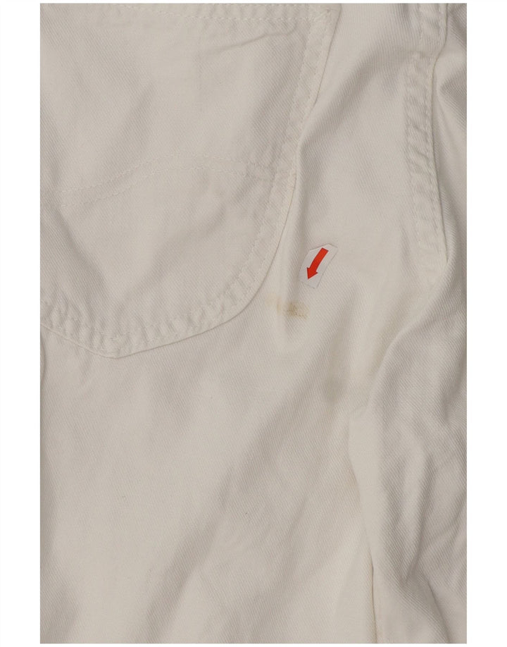 Lee Jeans acampanados para mujer US 12 Large W31 L29 Algodón blanco