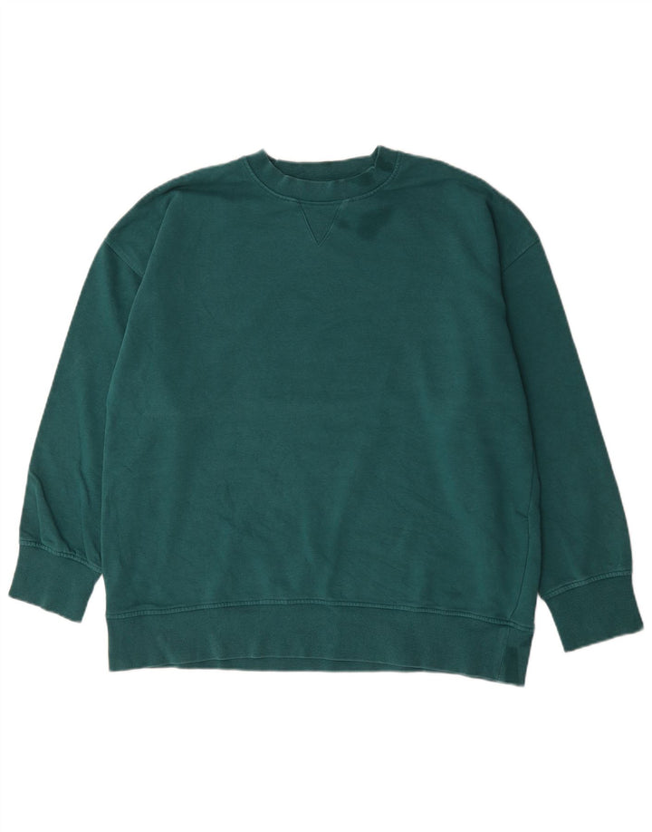 Zara Hombre Sudadera Jumper Algodón Verde Medio