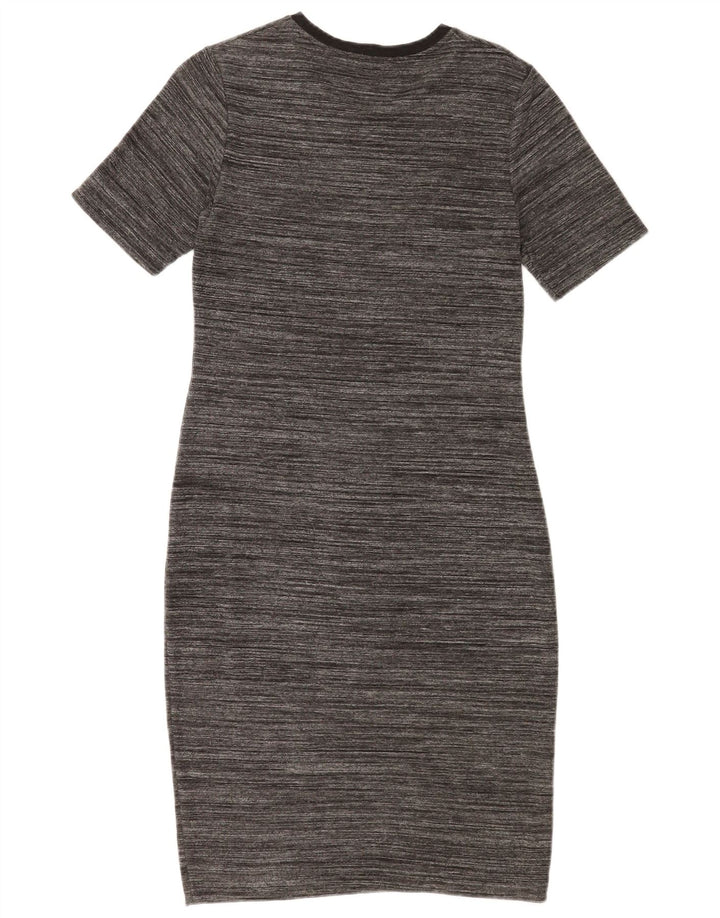 Zara Vestido tubo para mujer UK 42 Gris medio moteado