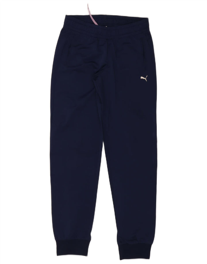 Puma Pantalones de chándal para mujer Joggers UK 10 Small Azul marino Poliéster