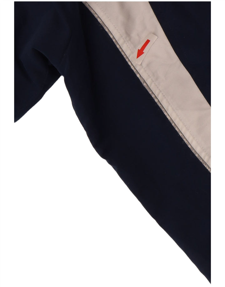 Asics Hombre Chándal Top Jacket XL Azul Marino Colorblock Poliéster
