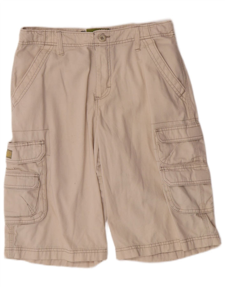 LEE Boys Regular Fit Cargo Shorts 15-16 Years W30 Beige Cotton