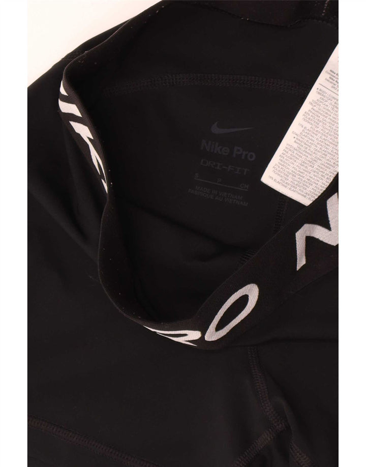 Reebok Shorts deportivos gráficos para mujer UK 8 Pequeño Poliéster negro