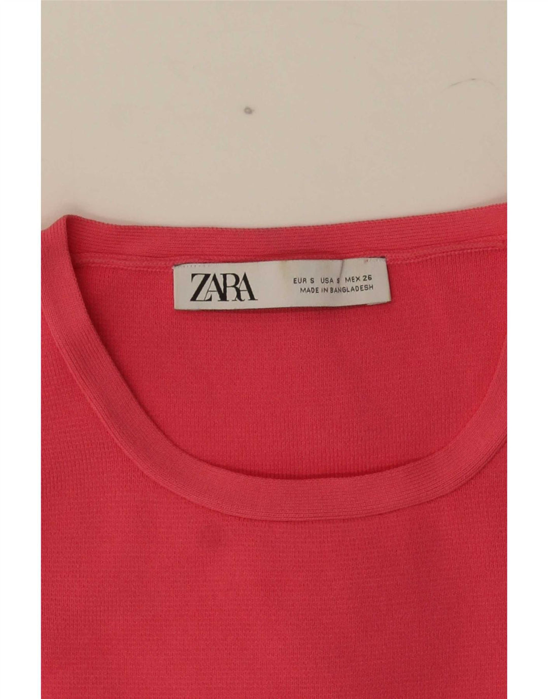 Zara Mujer Crop Vest Top UK 8 Small Rosa