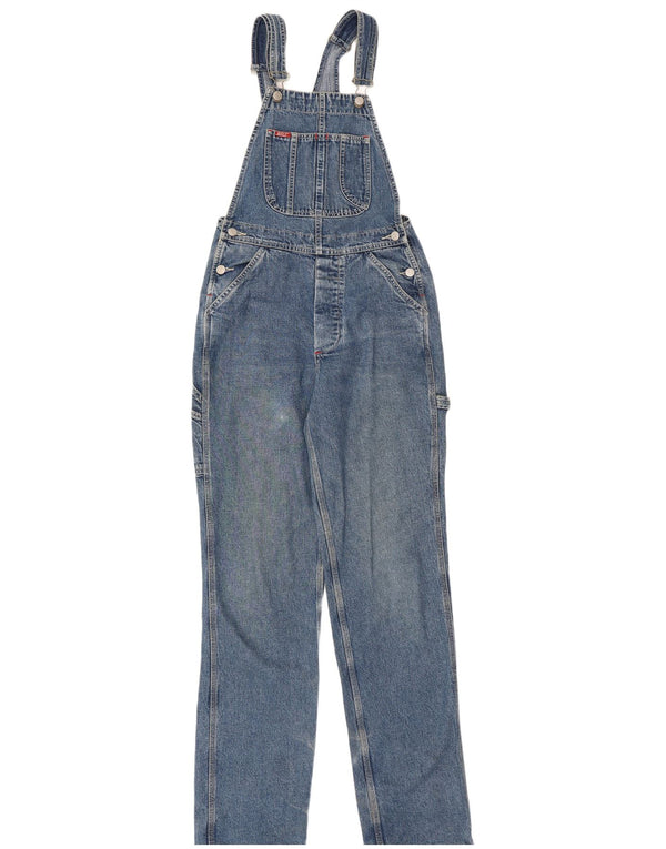 Vaqueros rectos con peto para mujer Rifle W26 L34 Algodón azul
