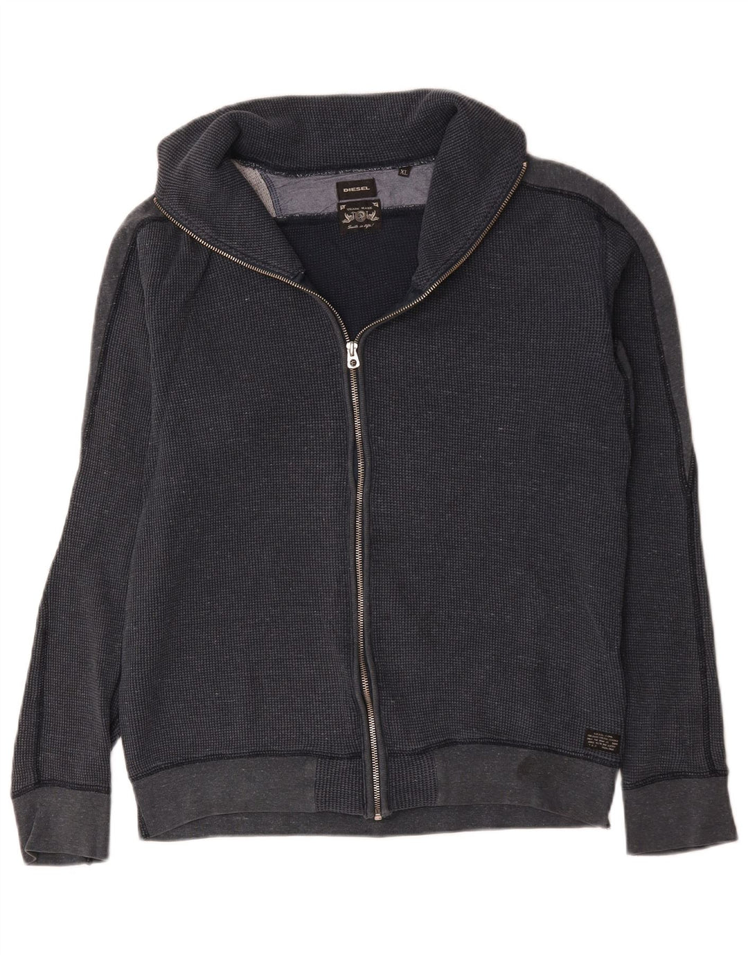 Diesel Hombre Chándal Top Chaqueta XL Azul Marino Algodón