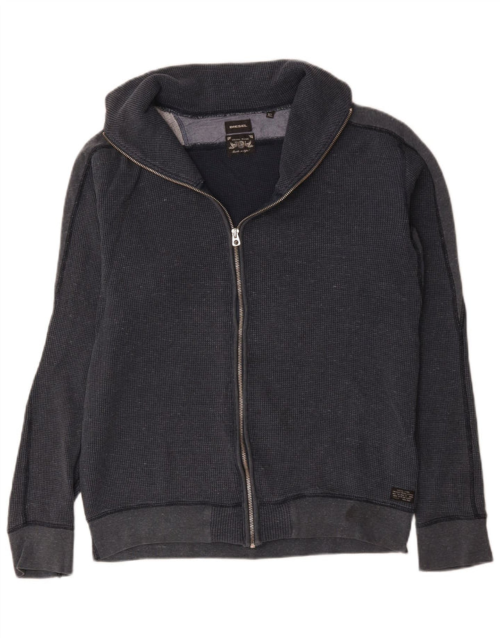 Diesel Hombre Chándal Top Chaqueta XL Azul Marino Algodón