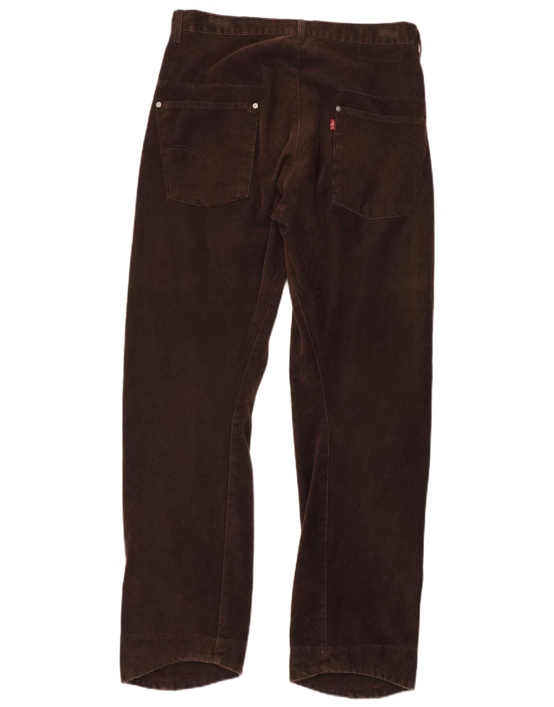 LEVI'S Pantalón recto de pana para hombre W33 L32 Poliéster marrón