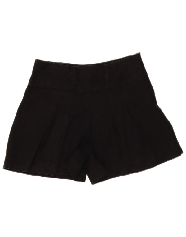Oasis Pantalones Cortos Casuales Pegged para Mujer UK 8 Small W28 Black Lyocell