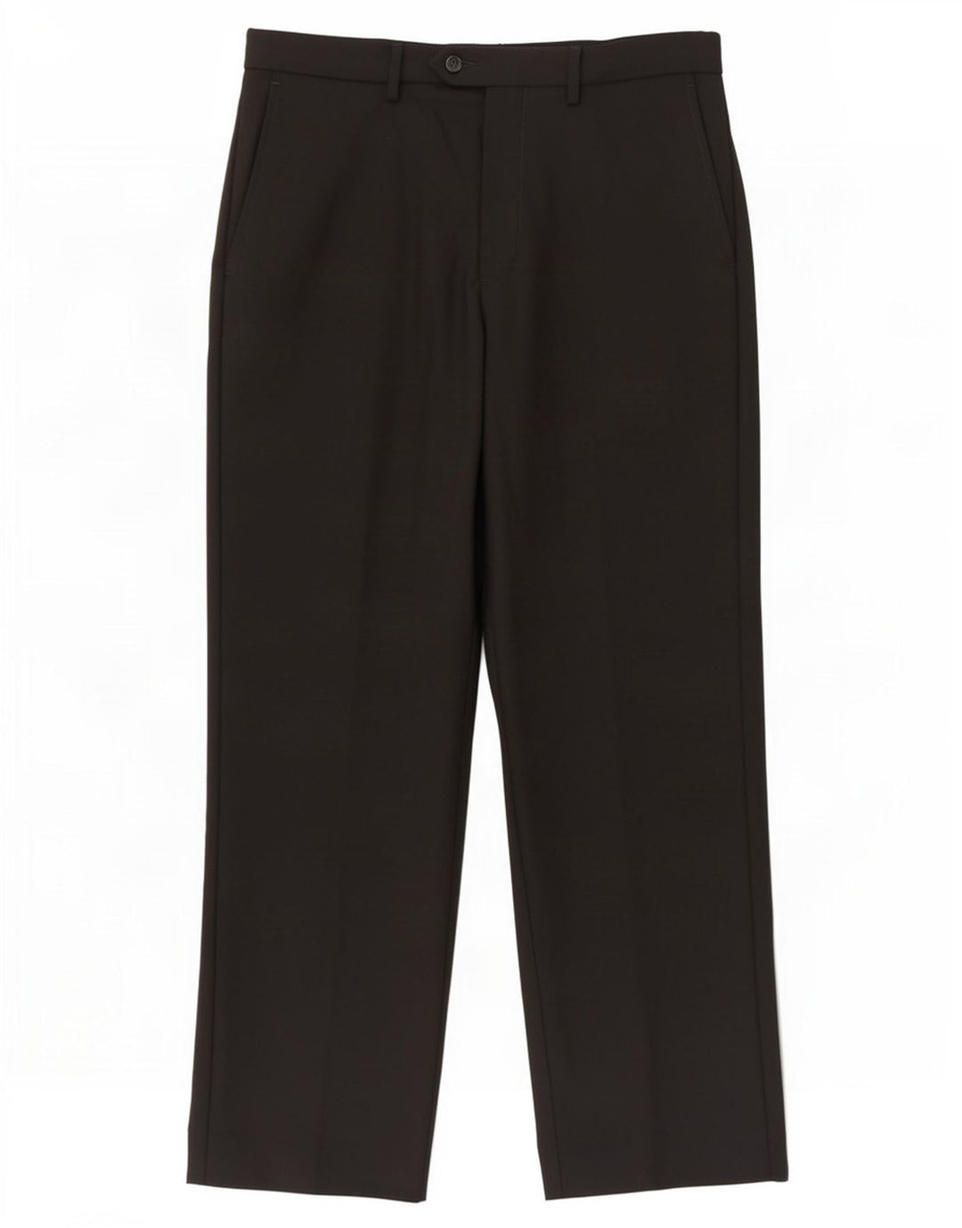 Marks & Spencer Pantalones informales de corte entallado para hombre W34 L31 Poliéster negro