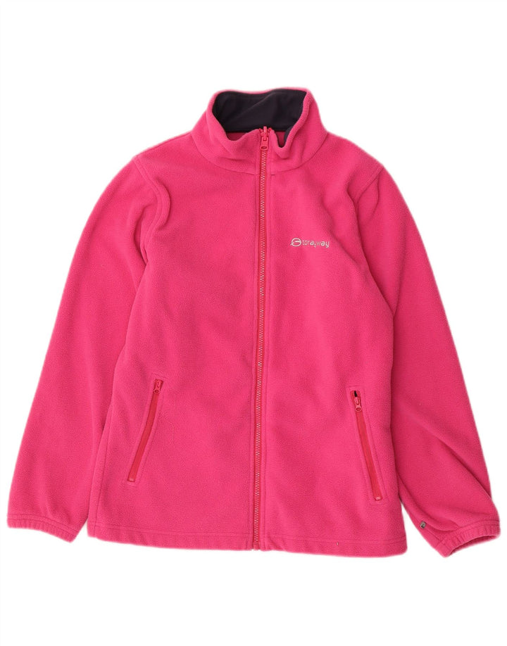 SPRAYWAY Girls Fleece Jacket 12-13 Years Pink Polyester